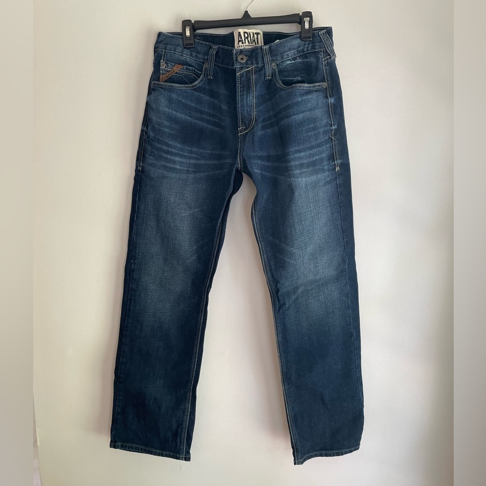 Ariat Men’s Straight Jeans - Dark Blue Wash